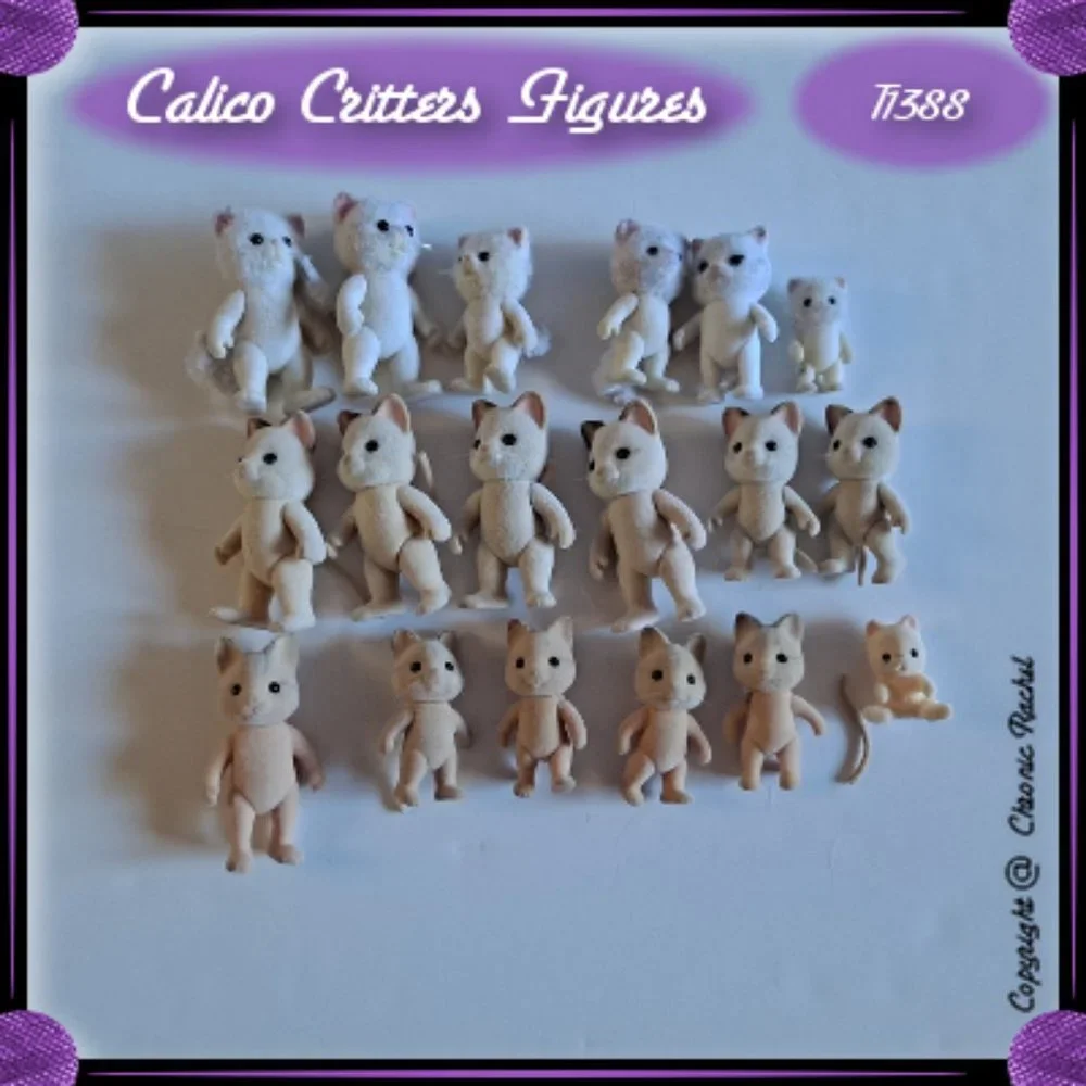 18-Pack Vintage Cat Figures